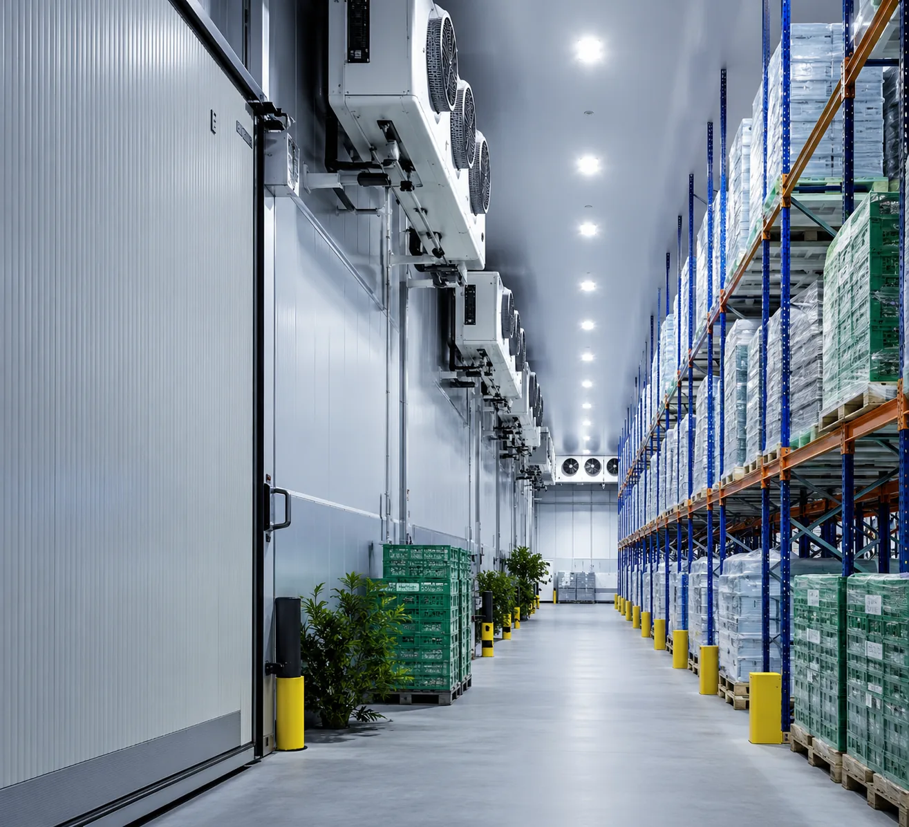 Temperature-controlled storage facility