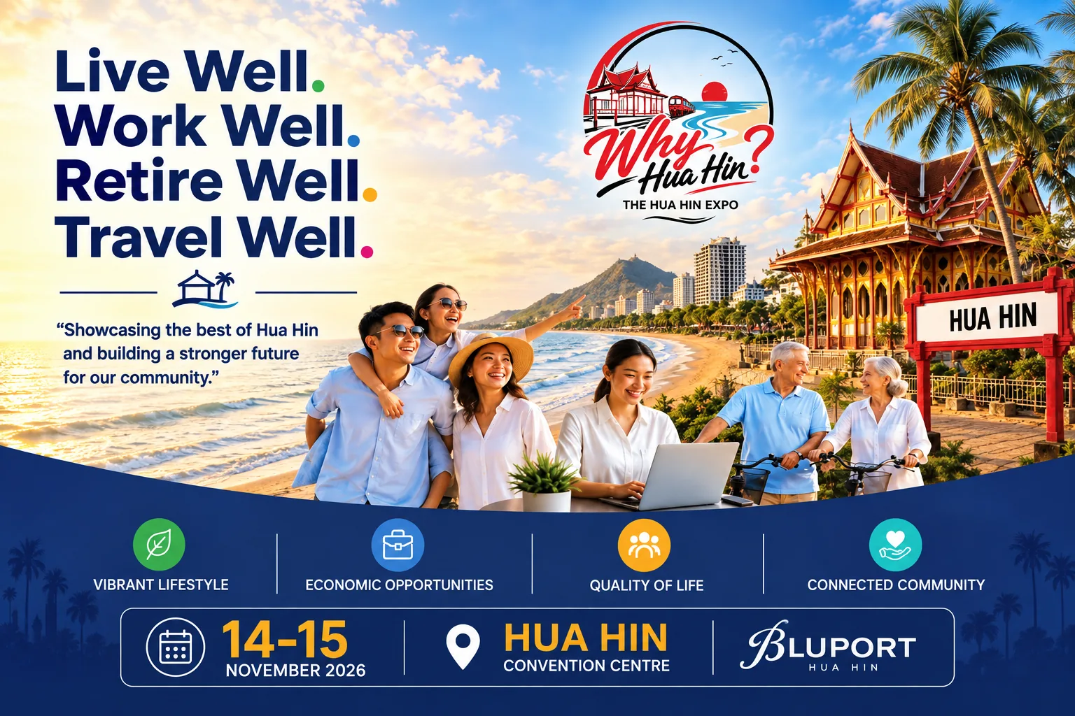 English-language Why Hua Hin Expo 2026 event artwork